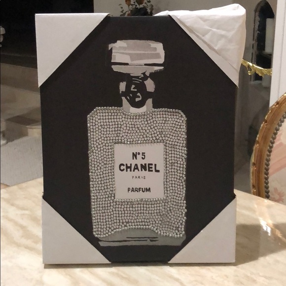Other - CHANEL BOTTLE 💯 % Authentic Canvas Wall Art